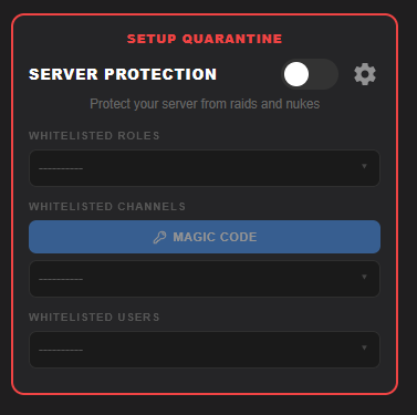Server Protection - Quarantine not set up